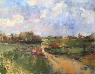 Landscape near Surlingham
Norfolk
8" x 10" (20 x 25 cms)