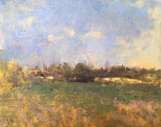 Landscape near Surlingham
Norfolk
8" x 10" (20 x 25 cms)