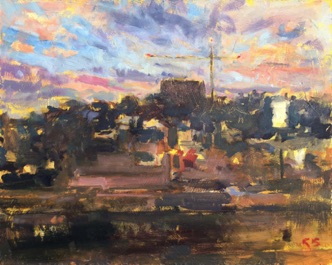 Dawn sky
Norwich
8" x 10" (20 x 25 cms)