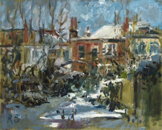 Back garden in winter
8" x 10" (20 x 25 cms)