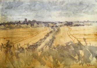 Landscape at Waxham
Norfolk
10" x 14" (25 x 35 cms)